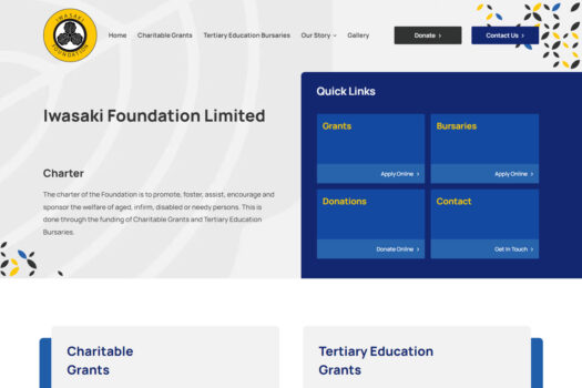 Iwasaki Foundation Rockhampton Charity Website Design